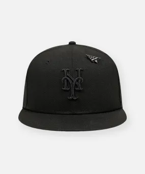 PAPER PLANES New York Mets Blackout 9FIFTY Snapback Hat