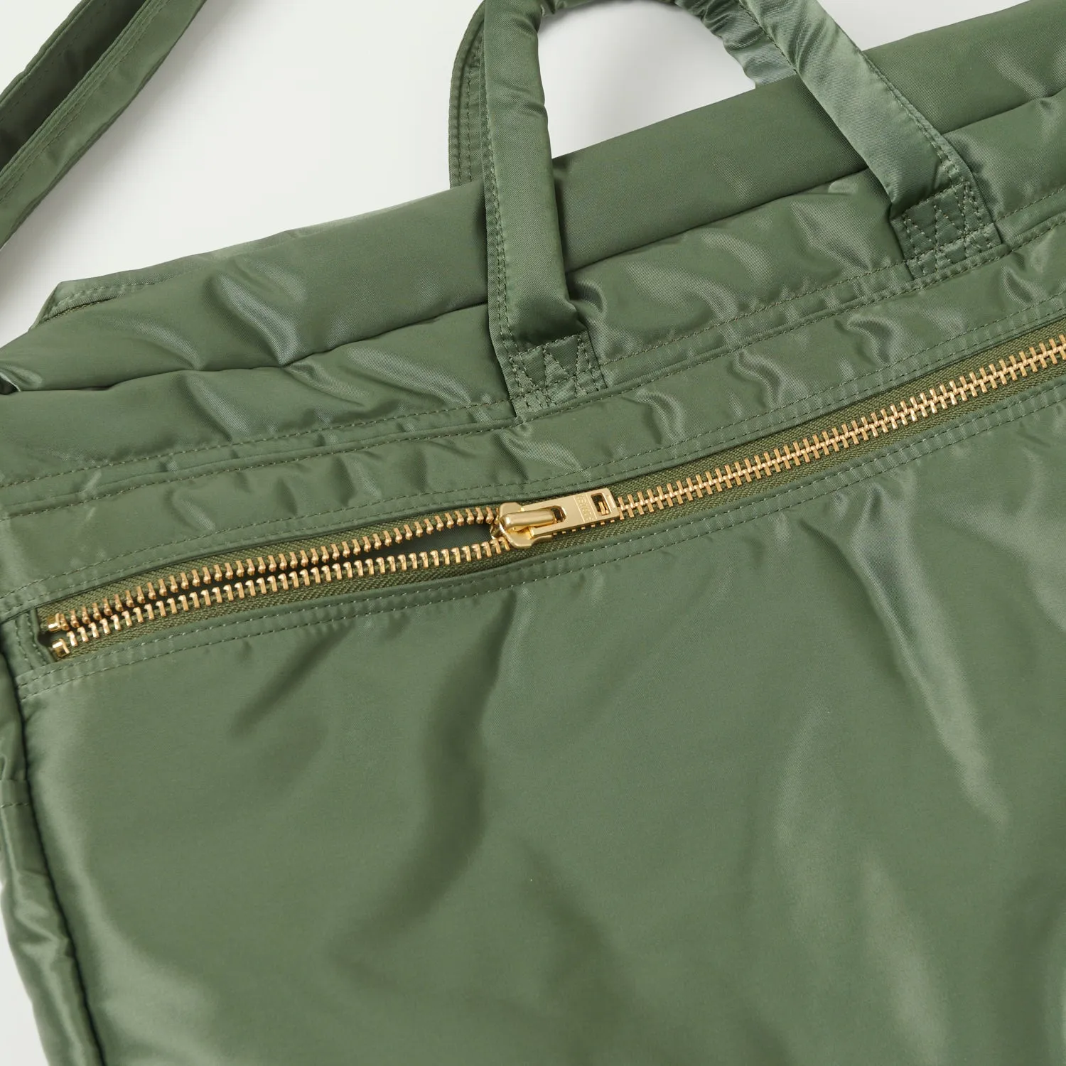 Porter-Yoshida & Co. Small 2-Way Boston Bag - Sage Green