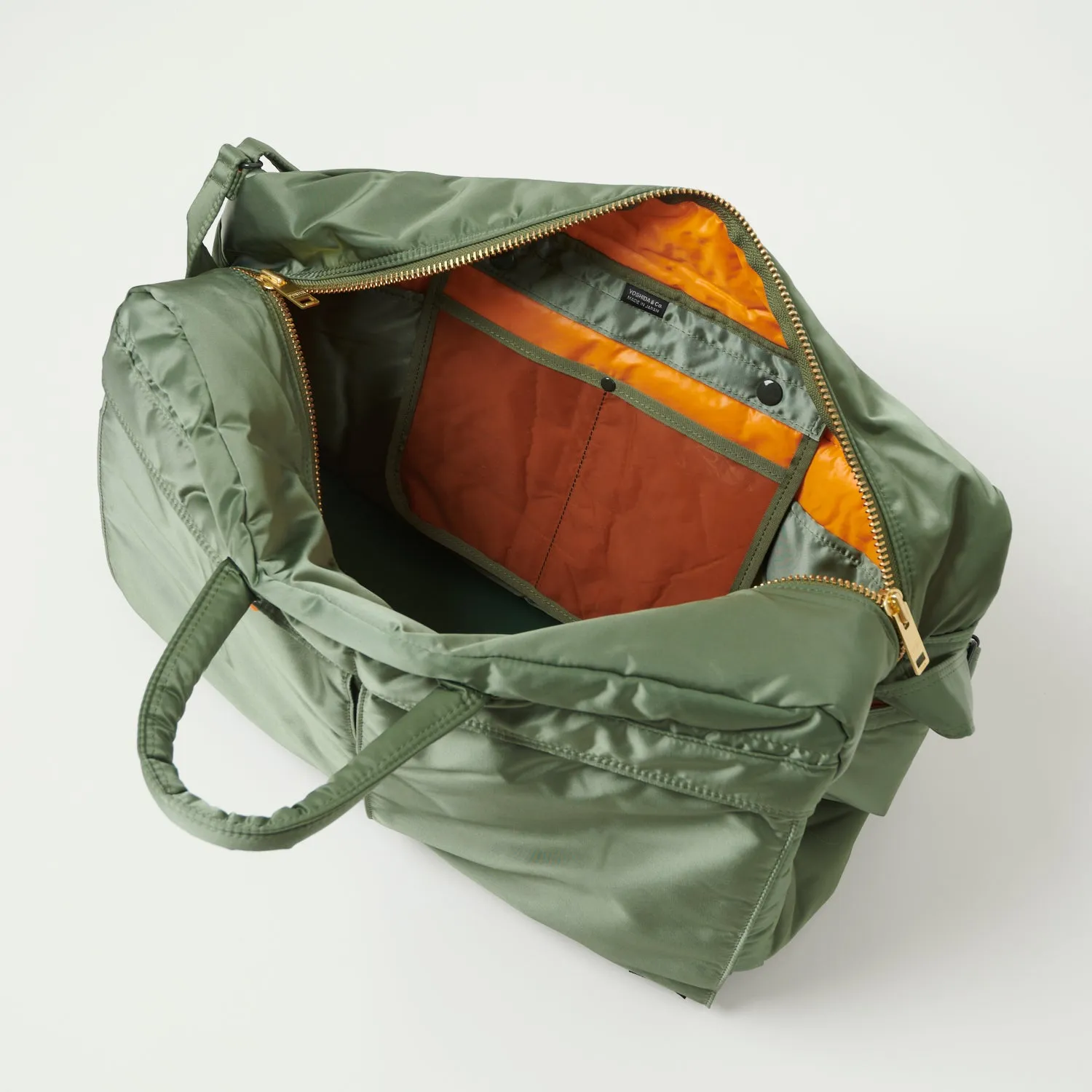 Porter-Yoshida & Co. Small 2-Way Boston Bag - Sage Green