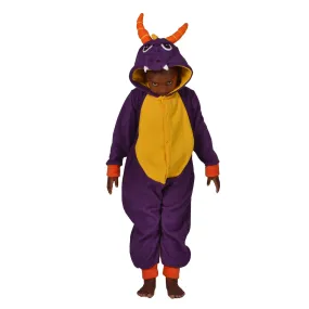 Purple Dragon Onesie (Purple/Yellow): KIDS inspired by Spyro the dragon