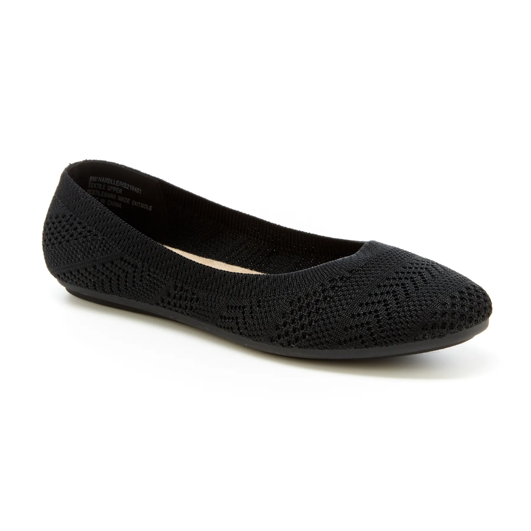 Round Toe Knit Top Flats (Narelle)