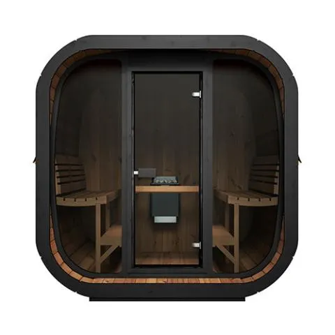 SaunaLife Model CL7G 6 Person Cube-Series Outdoor Sauna Kit