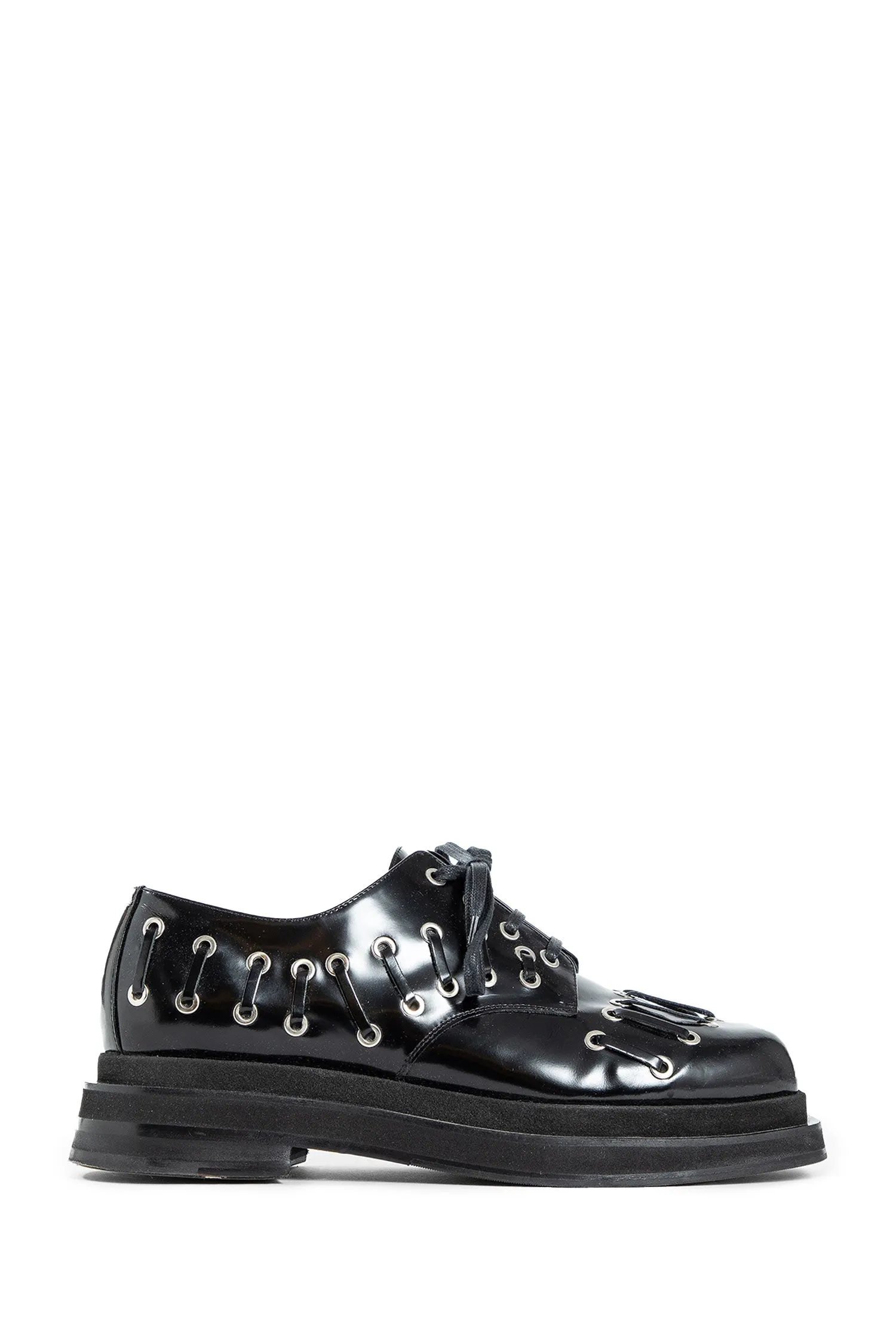 SIMONE ROCHA MAN BLACK LACE-UPS