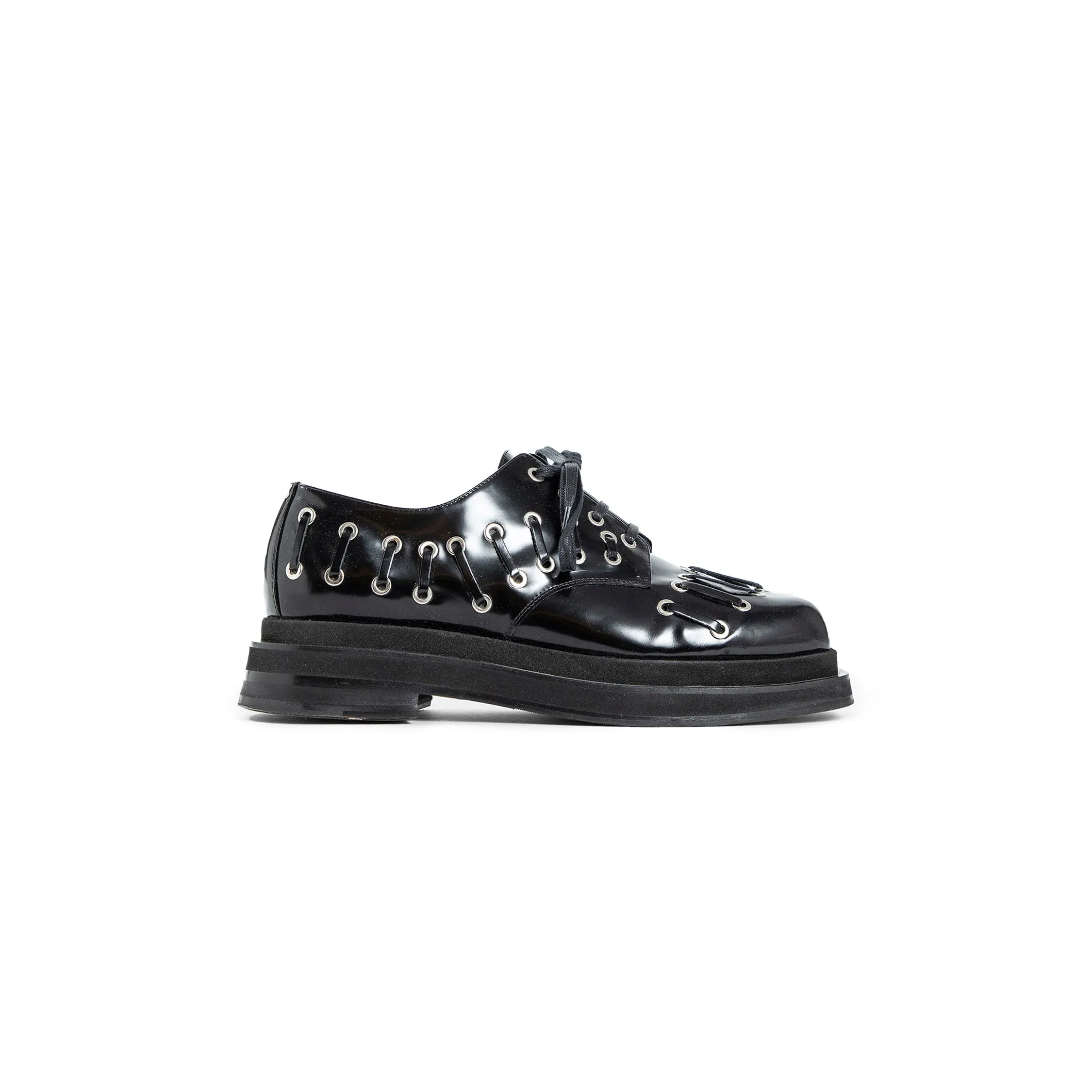 SIMONE ROCHA MAN BLACK LACE-UPS