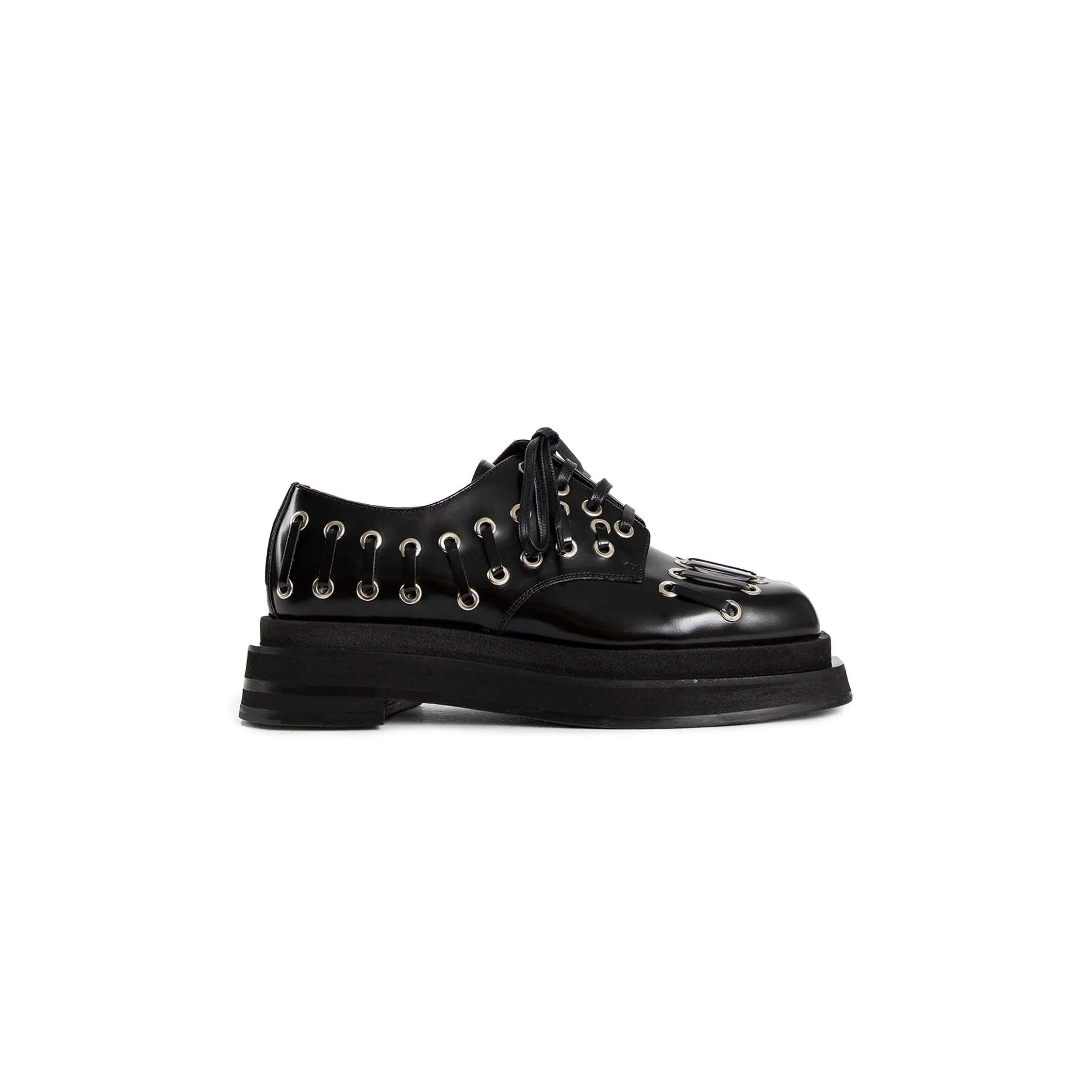 SIMONE ROCHA WOMAN BLACK LACE-UPS