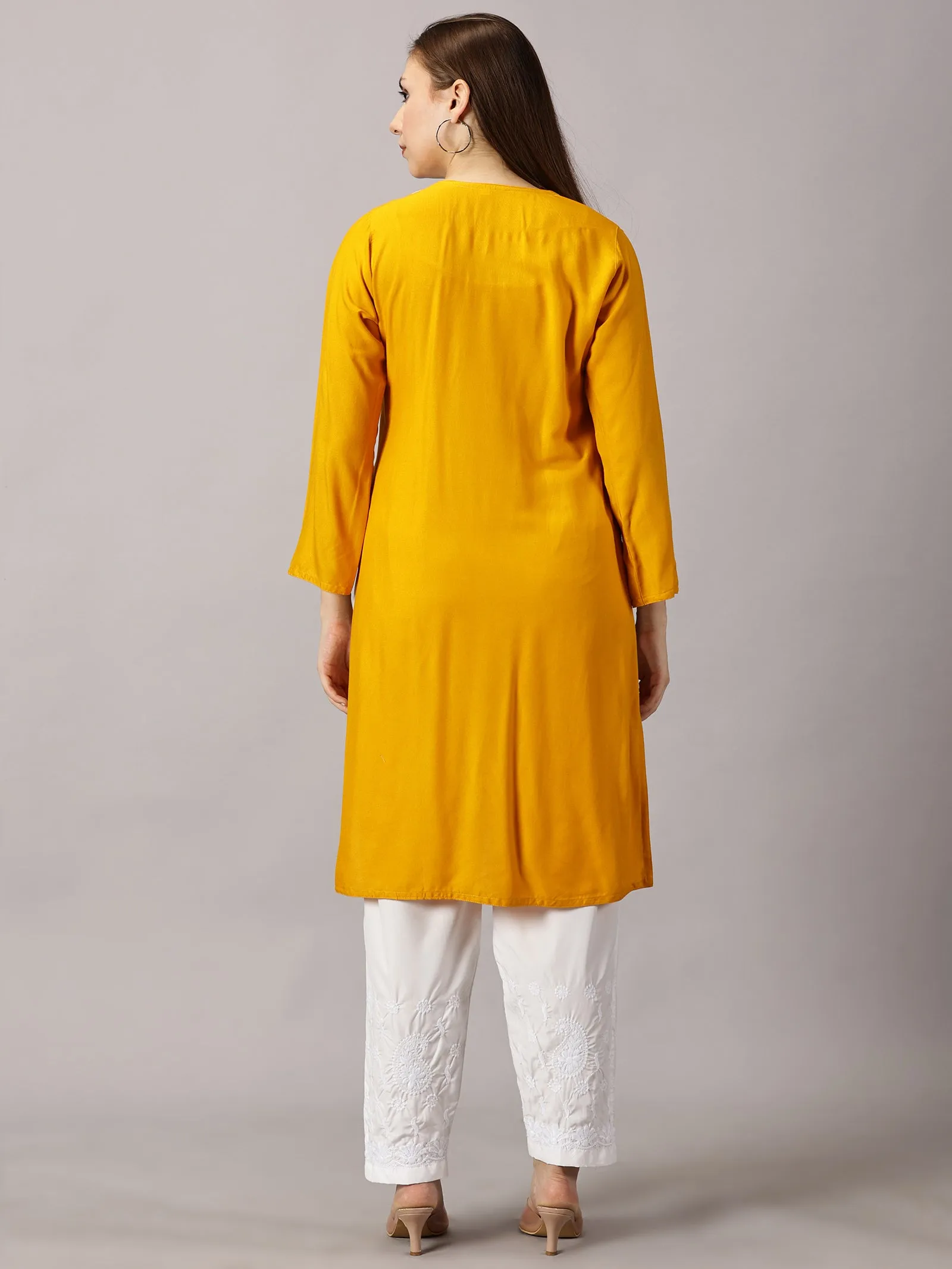 Soft rayon cotton kurti | Embroidered women’s kurti | Traditional ethnic wear