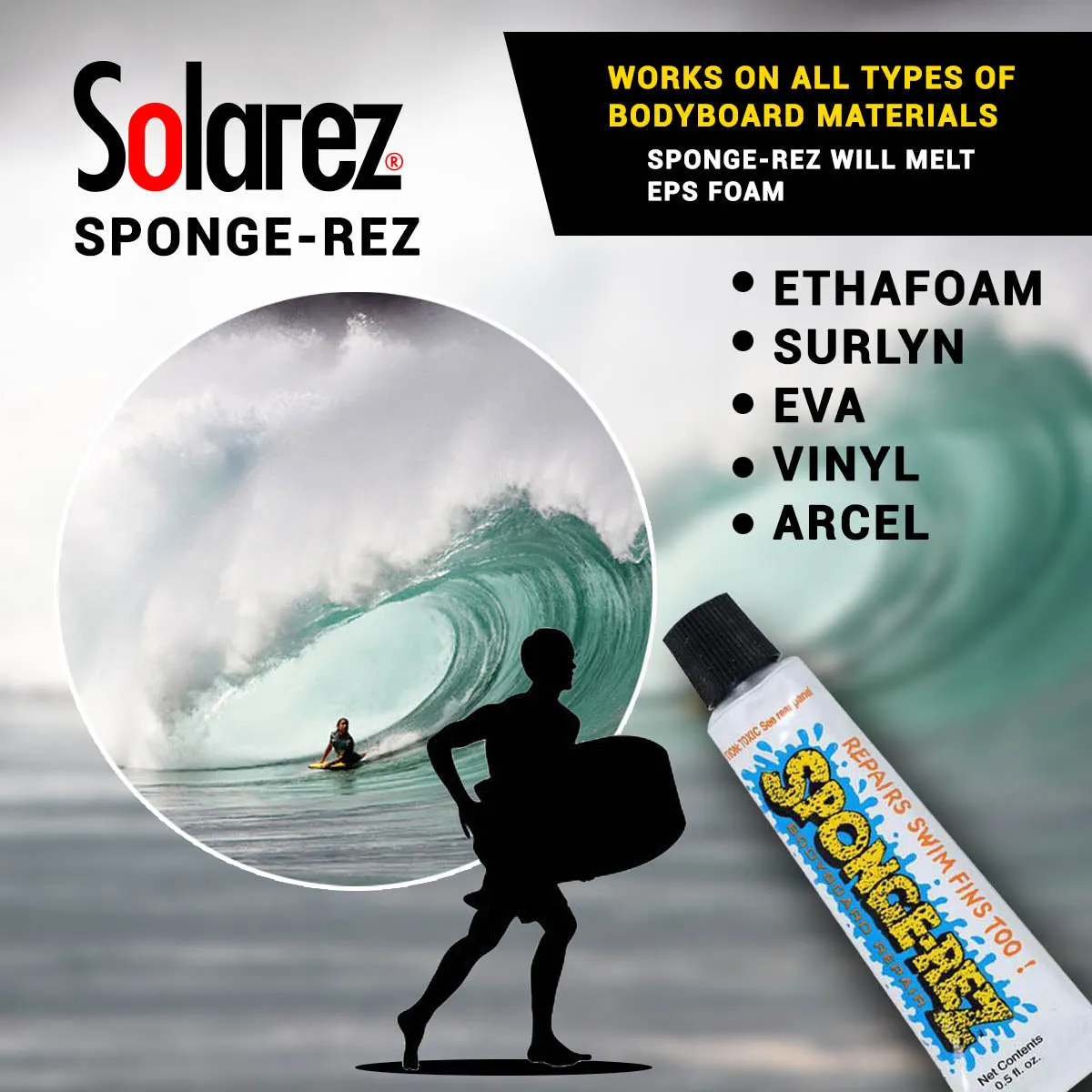 Sponge-Rez Bodyboard Repair 2oz