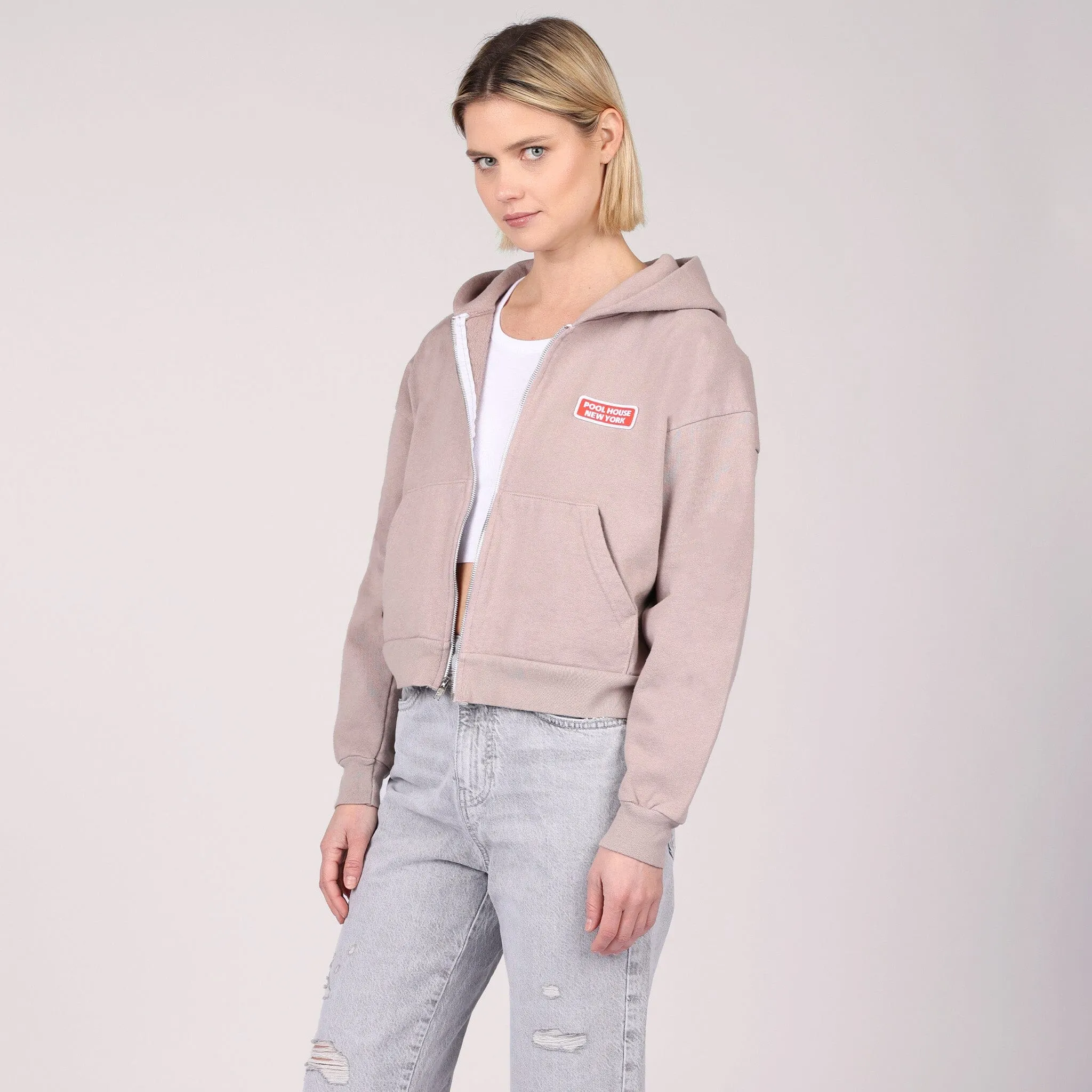 The Mercer Cropped Zip Up