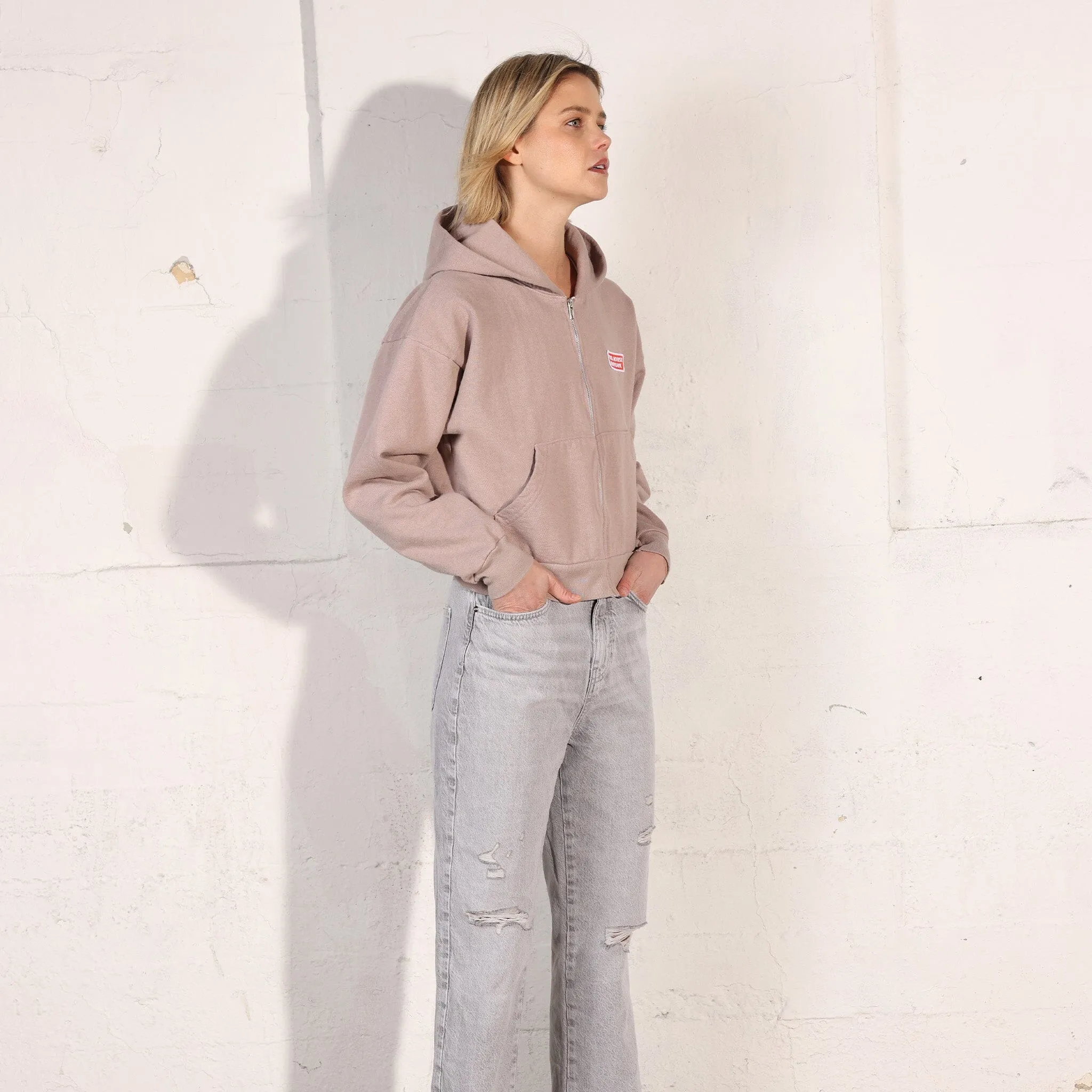 The Mercer Cropped Zip Up