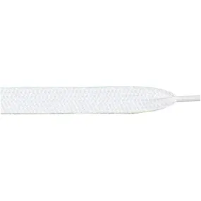 Thick Flat 3/4 - White (12 Pair Pack) Shoelaces