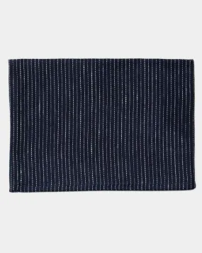 Thick Linen Kitchen Cloth: Navy Pin Stripe