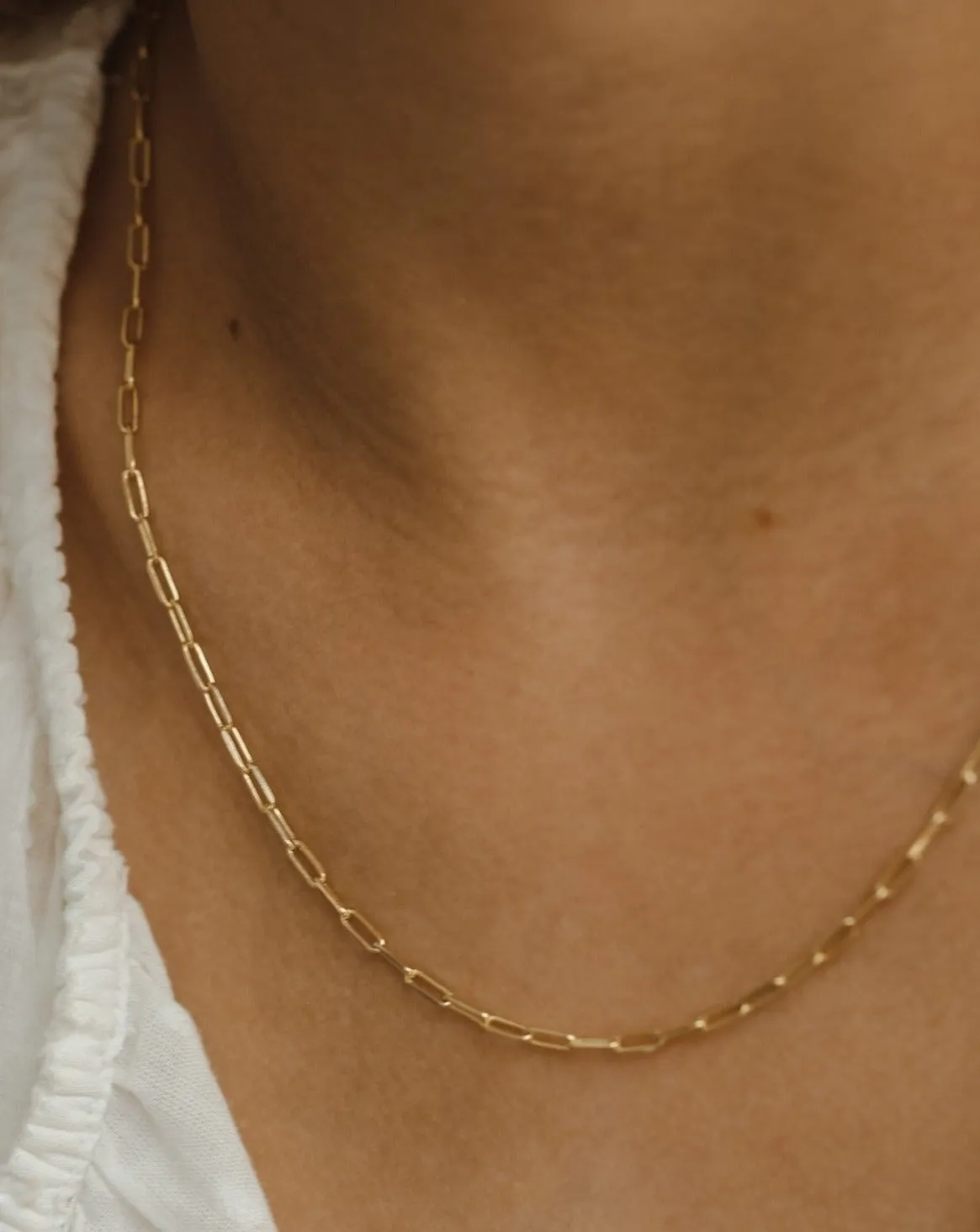 Thin Staple Chain - Sterling Silver