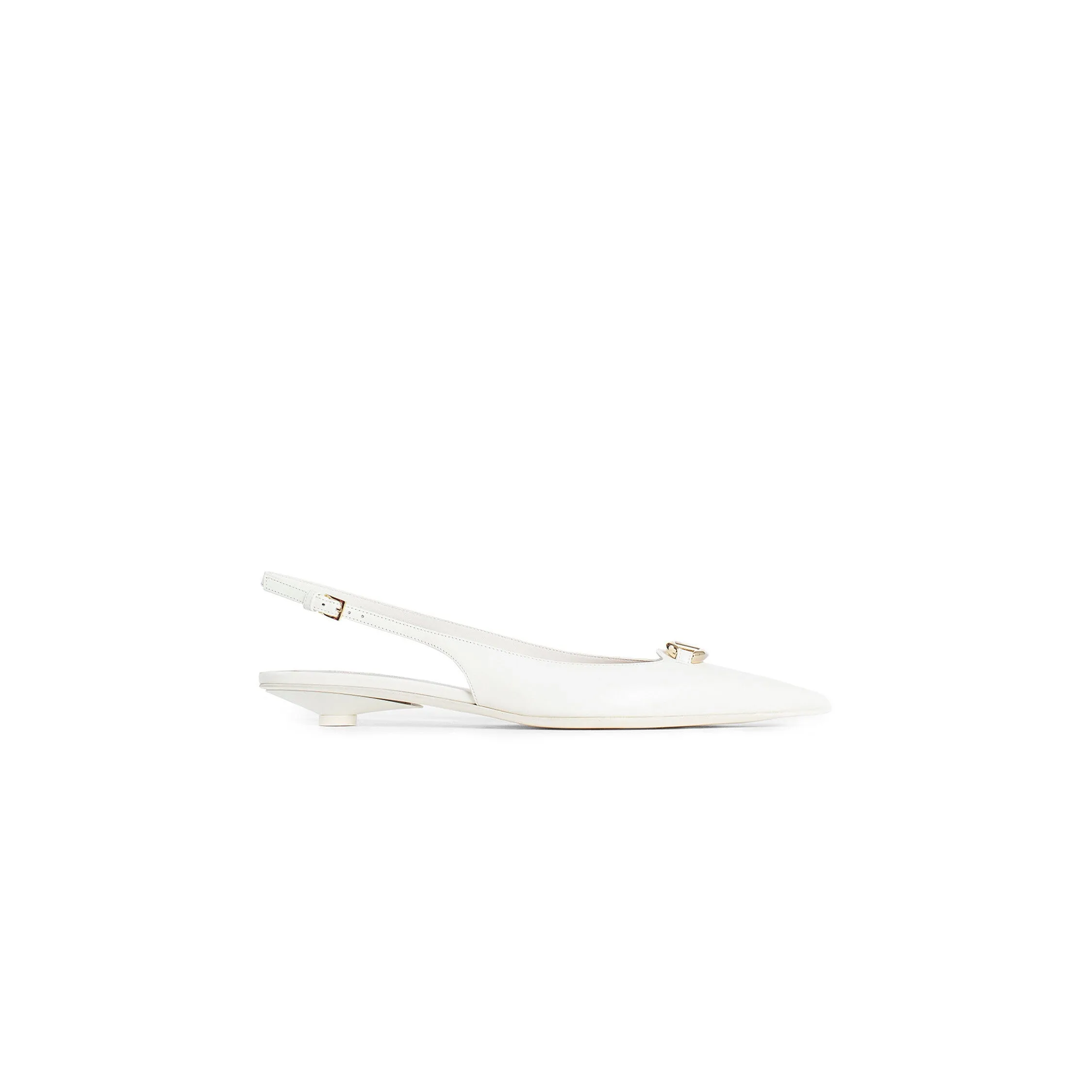 VALENTINO WOMAN OFF-WHITE FLATS