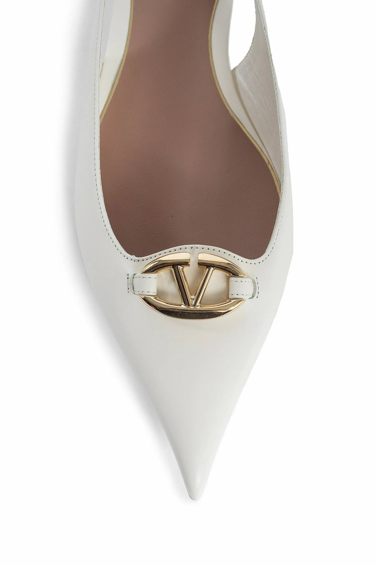 VALENTINO WOMAN OFF-WHITE FLATS