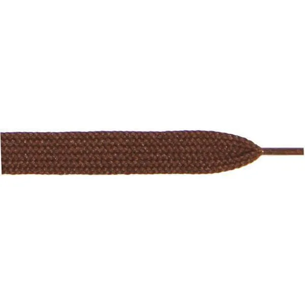 Wholesale Thick Flat 3/4 - Brown (12 Pair Pack) Shoelaces